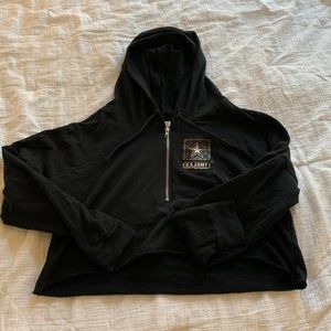 Cropped PINK Army Hoodie